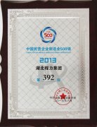 中國民營企業(yè)制造業(yè)500強(qiáng)
