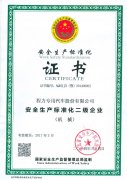 安全生產(chǎn)標(biāo)準(zhǔn)化二級證書