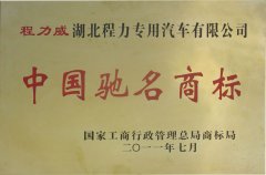 中國馳名商標(biāo)證